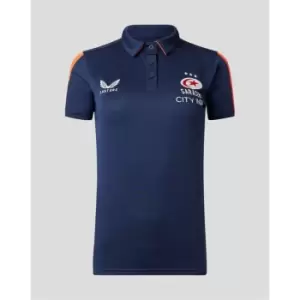 Image of Castore Saracens Polo Womens - Blue