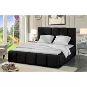 Image of Lurita Bed Single Plush Velvet Black
