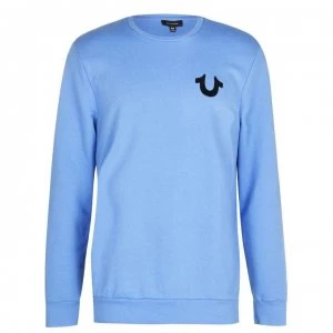 Image of True Religion Crew Neck Sweatshirt - Light Blue