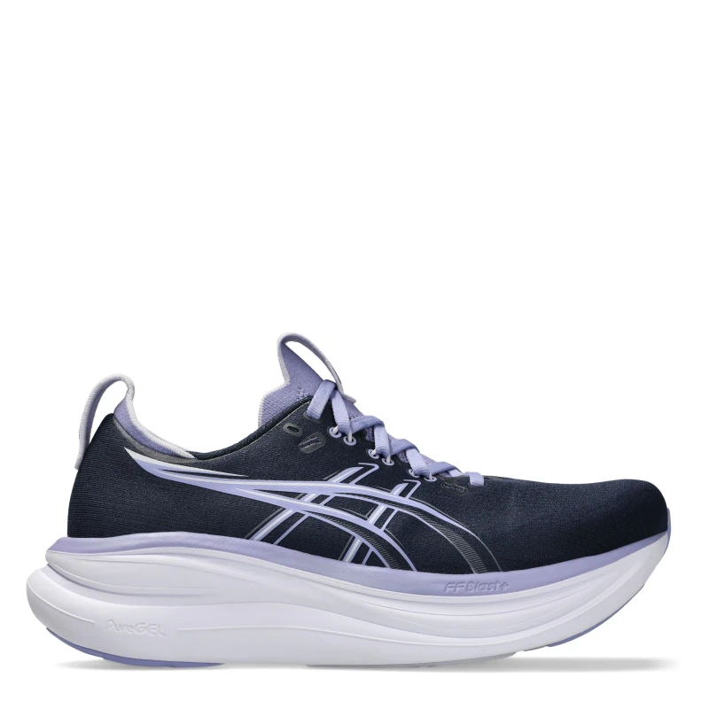 Image of Asics Gel-Nimbus 28 Womens Running Shoes Midnight/Blue female 5 (38)