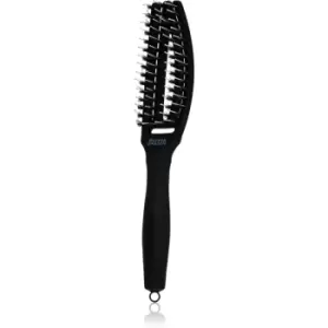 Image of Olivia Garden Fingerbrush Combo large paddle brush with nylon and boar bristles Small 1 pc