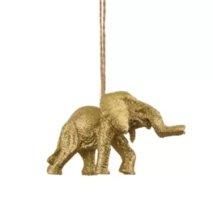 Image of Gold Elephant Hanging Decoration