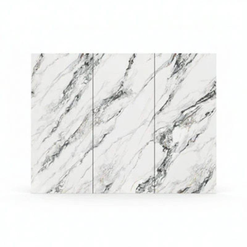 Image of Ener-J Premium High-Gloss Marble Spc Panels (Up To 3 Piece Continuity) Size:1220 X 2440 X 4mm (Pack Of 3)