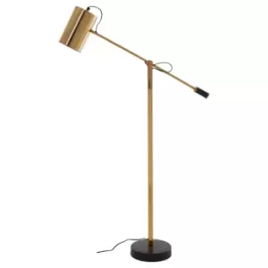 Image of Mano Black & Gold Floor/Table Lamp Table