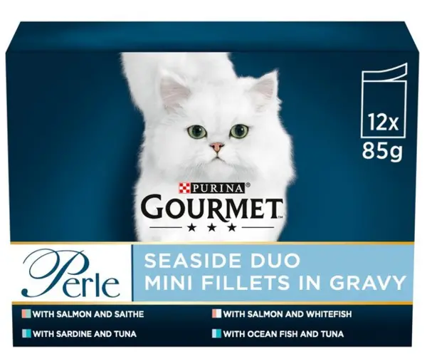 Image of Purina Gourmet Perle Seaside Duo Cat Food 12 x 85g