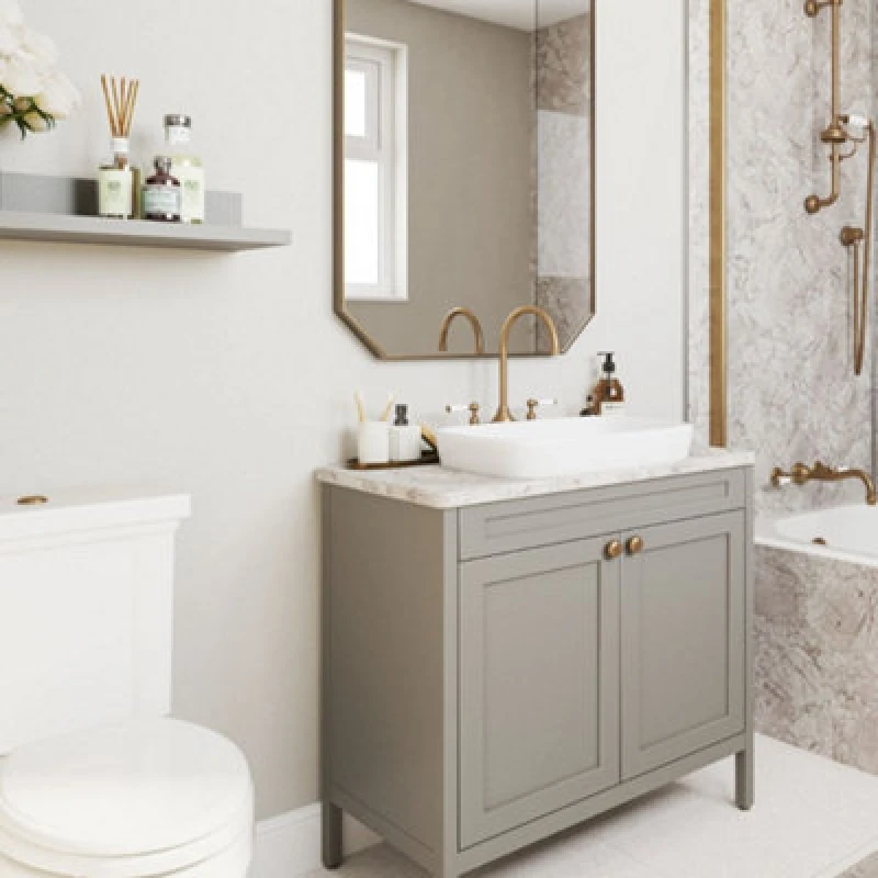 Image of Splashwall Bianco Marble Postformed Laminate Worktop(L)1500 X (W)425 X (T)28mm