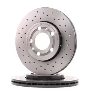 Image of BREMBO Brake disc VW,AUDI,SKODA 09.7011.1X 1J0615301D,1J0615301L,6R0615301 Brake rotor,Brake discs,Brake rotors 6R0615301C,8Z0615301B,8Z0615301D