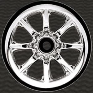 Image of Pro-Line Agitator Chrome Front Truck Wheel For Traxxas Jato, Nitro Stampede And Nitro Rustler