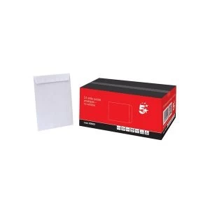 Image of 5 Star Office Envelopes C4 Pocket Peel and Seal 100gsm White Pack of 250