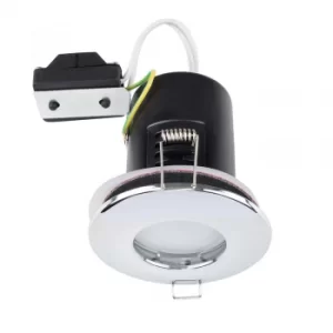 Image of MiniSun Domed Bezel IP65 Fire Rated Bathroom Downlight in Chrome