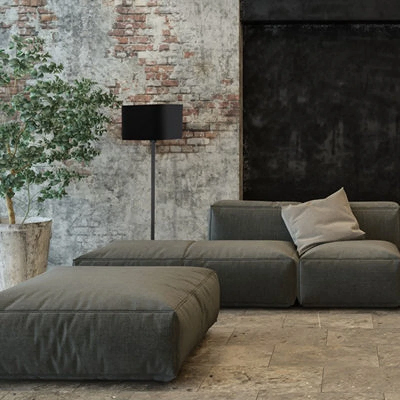 Image of Milagro Napoli Floor Lamp Hand Made Matt Black And Gold Black unisex