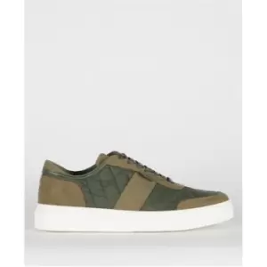 Image of Barbour Liddesdale Diamond-Quilted Trainers - Green