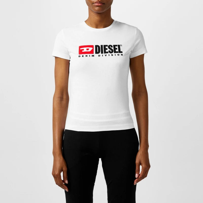 Image of Diesel T-Diegor-Div T-Shirt White female 8