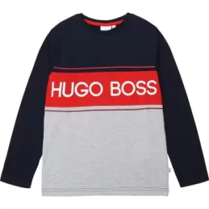 Image of Boss Boys Blue T-Shirt - Blue