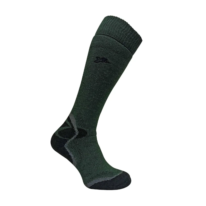 Image of Dr Hunter Dr Hunter Men 1 Pack Merino Wool Long Knee High Green Socks Size: 6-8.5 Green 6-8.5 Male 8595592611823