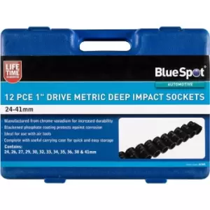 Image of 12 Piece 1" Deep Impact Sockets 24-41MM