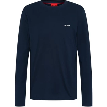 Image of Hugo Derol Long Sleeve T Shirt - Blue