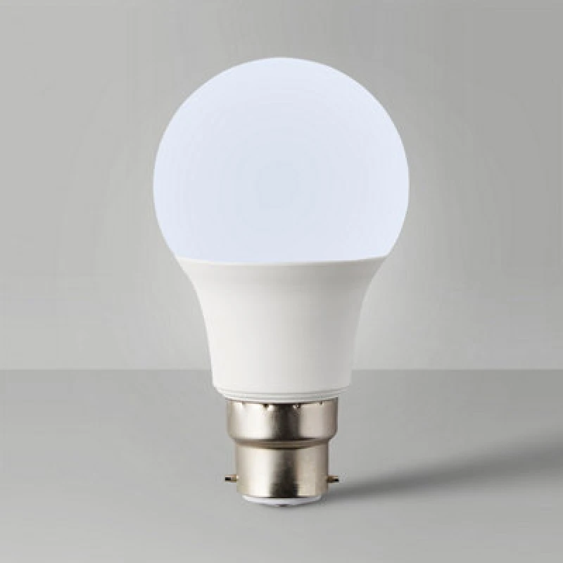 Image of ValueLights 8 Pack B22 White Thermal Plastic GLS LED 10W Warm White 3000K 800lm Light Bulb White