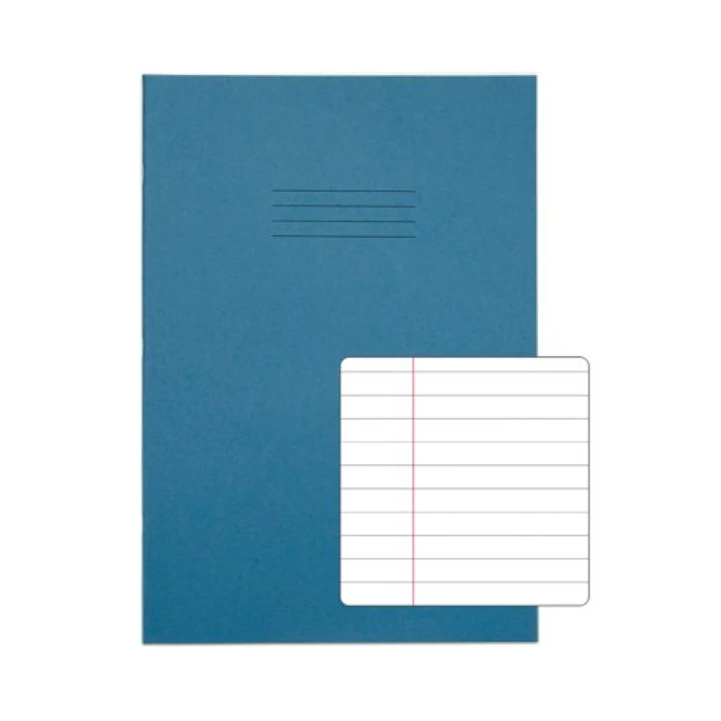 Image of Rhino A4 Exercise Book 80 Page 8mm Ruled Light Blue Contract (50 Pack) VEXV668-1335-4