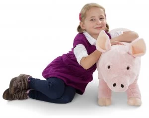 Image of Melissa Doug Pig Soft Toy Giant.