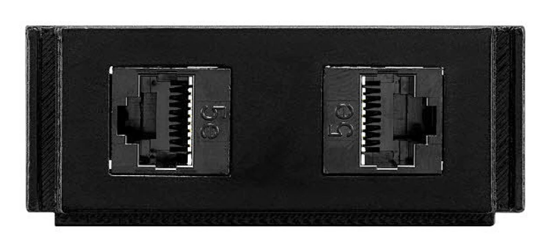 Image of AMX HPX-N102-RJ45 outlet box Black