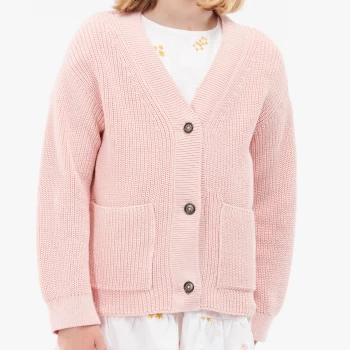 Image of Barbour Girls Sophie Cardigan - Petal Pink - 14-15 Years