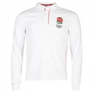Image of RFU England Long Sleeve Rugby Jersey Mens - White