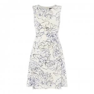 Image of DKNY Sleeveless Fit and Flare Dress - Multi