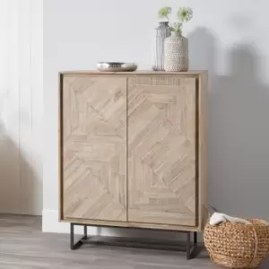 Image of Pacific Marca Drinks Cabinet, Natural Acacia Wood Brown