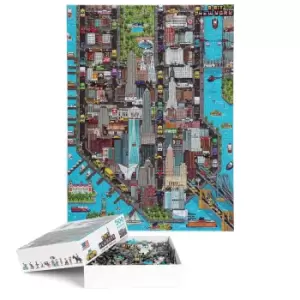 Image of Bopster 8-bit Pixel Jigsaw Puzzle New York - 500 Piece