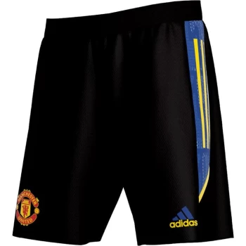 Image of adidas Manchester United European Training Shorts 2021 2022 - Black