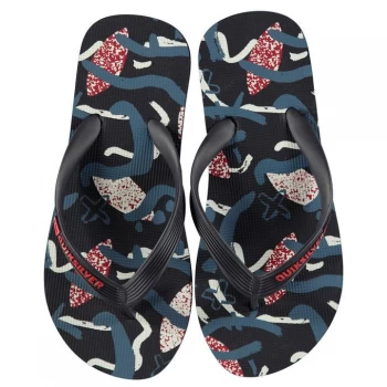 Image of Quiksilver Fun Times Flip Flops Junior Boys - Blue Night