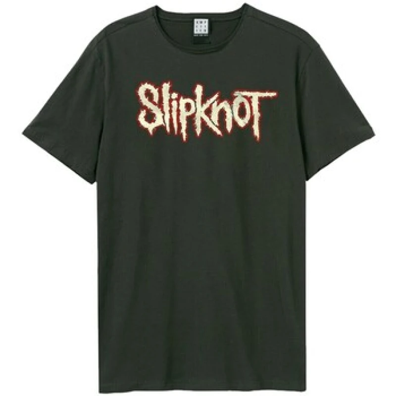 Image of Amplified Amplified Men Don't Judge Slipknot T-Shirt in Charcoal Size: X-Small Charcoal XS Male 5063527284266
