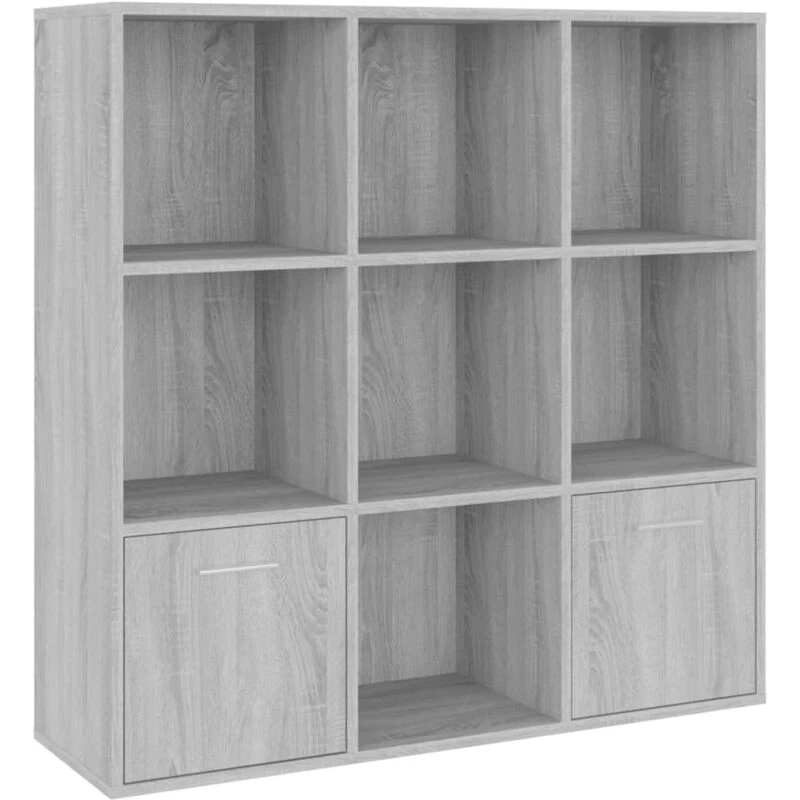 Image of VIDAXL Book Cabinet Grey Sonoma 98x30x98cm Vidaxl 8720286954317