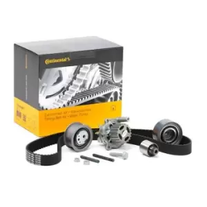 Image of CONTITECH Water Pump + Timing Belt Kit VW,AUDI,SKODA CT1051WP1