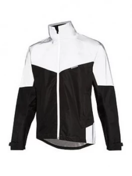 Image of Madison Stellar Reflective Mens Waterproof Jacket, Black / Silver