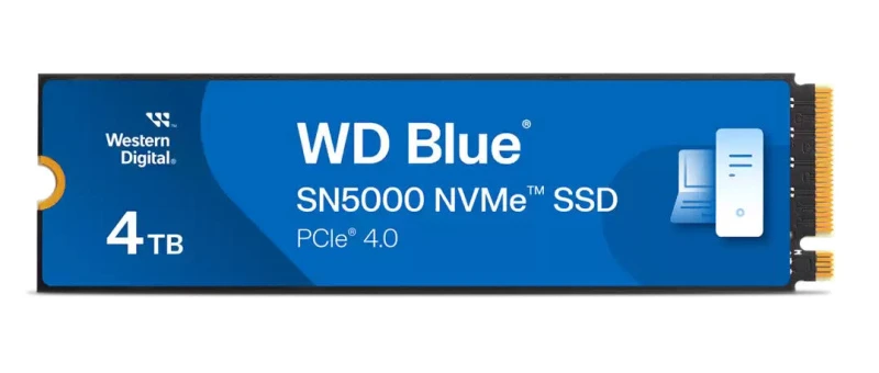 Image of WD Blue SN5000 4TB M.2 PCIe 4.0 NVMe SSD/Solid State Drive