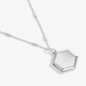 Image of Lockets Choose To Shine Hexagon Silver 46cm + 5cm Necklace 6383