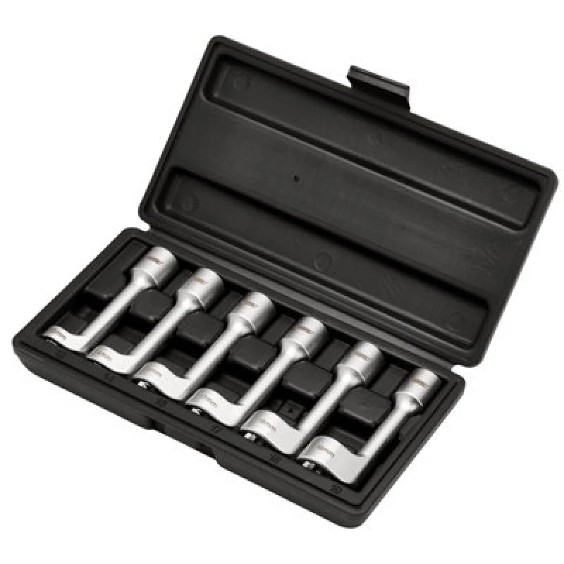 Image of Draper 6 Piece 1/2" Drive Diesel Injector Line Socket Set DISS/6PC Drive: 1/2"