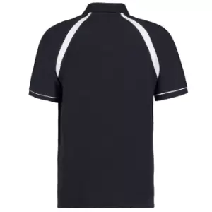 Image of Kustom Kit Oak Hill Mens Short Sleeve Polo Shirt (M) (Navy/White)