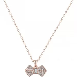 Image of Sanra Solitaire Pave Bow Pendant