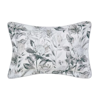 Image of Sanderson King Protea Oxford Pillowcase, Grey & Linen