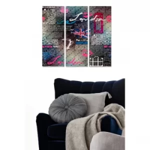 Image of MDF53516205 Multicolor Decorative MDF Painting (3 Pieces)