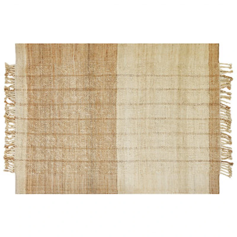 Image of Beliani Rug Karkin Beige 160 X 230 Cm Jute