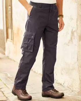 Image of Cotton Traders Mens Thermal Action Trousers in Grey