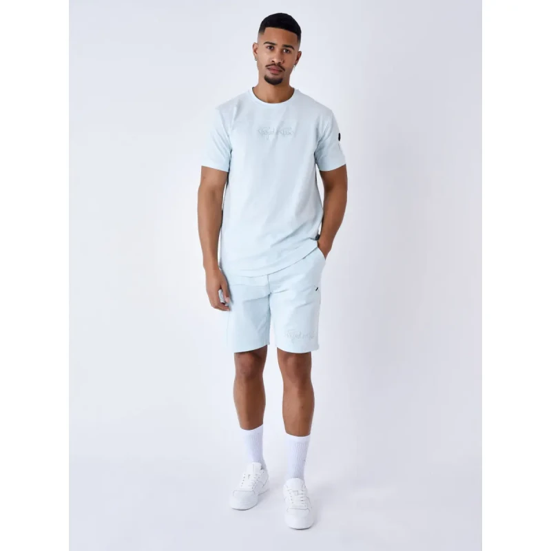 Image of Project X Paris Technical shorts with cut-outs Project X Paris Bleu Male XL