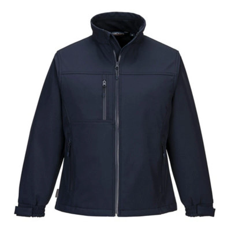 Image of Portwest Ladies Charlotte Softshell Jacket TK41NARL Colour: Navy
