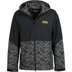 Image of Barbour International Electric Print Paxton Jacket - Black