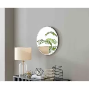 Image of Furniture Box Emma 60cm Round White Frame Wall Mirror