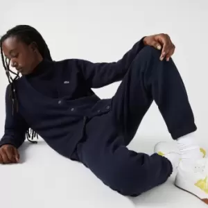 Image of Womens Lacoste V-Neck Wool Cardigan Size 16 Navy Blue